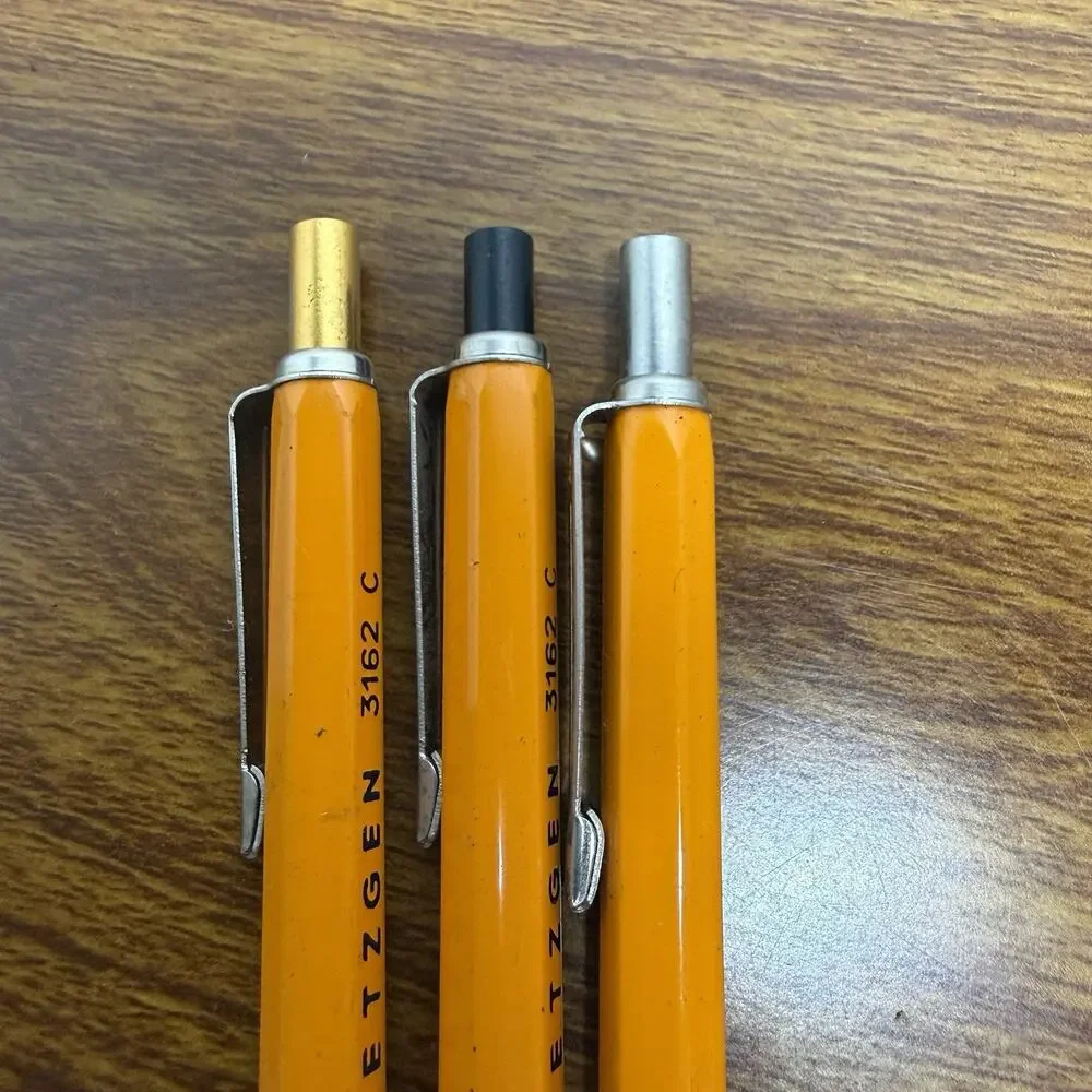 Lot of 3 Vintage Dietzgen 3162 Clutch Lead Holder Pencils Drafting Mechanical